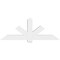 Ekena Millwork Kennewick Architectural Grade PVC Gable Bracket, 72"W x 27"H x 6"D x 6"F, 9/12 Pitch GBP072X27X0606KEN00 - alternate 2